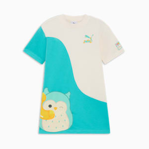 Cheap Atelier-lumieres Jordan Outlet het x SQUISHMALLOWS Little Kids' Color Block T-Shirt Dress, WARM WHITE, extralarge